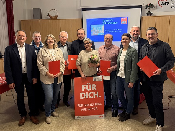 70 Jahre Parteizugehörigkeit für Walter Bernhard: Die SPD Gochsheim/Weyer ehrte treue Mitglieder