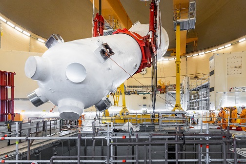 Die Demontage der vier Dampferzeuger des Kernkraftwerks Grafenrheinfeld hat begonnen