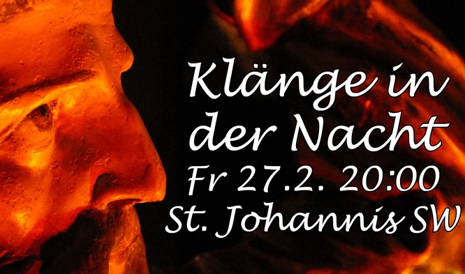 Kirchenführung mal anders: Klänge in der Nacht in St. Johannis Schweinfurt