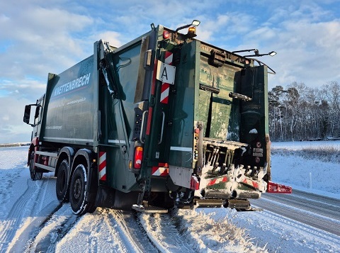 Zu viel Schnee und Eis: Der Landkreis Kitzingen bricht seine kommunale Abfallsammlung ab und gibt die weitere Abfuhrplanung bekannt