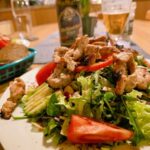 Fahr mal hin und kehr mal ein: Salat mit Hähnchenstreifen zum Weihnachtsbier in den Kleingärten