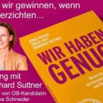 Weniger ist mehr! ÖDP-Veranstaltung mit Bernhard Suttner und OB-Kandidatin Dr. Ulrike Schneider im Kolping-Hotel