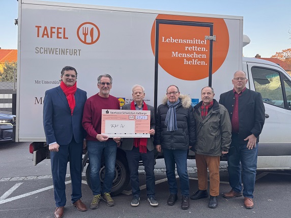 Thomas End wird zum Tafel-Botschafter ernannt: 2.525 Euro-Spende an die Tafel anlässlich des 80. Geburtstags