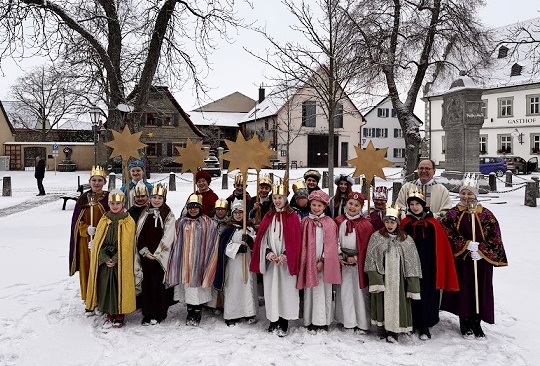 Die Sternsinger brachten in Grafenrheinfeld den Segen von Haus zu Haus