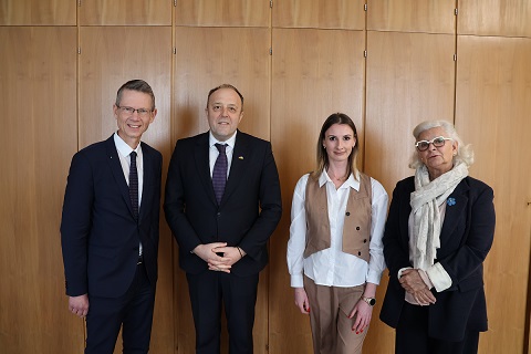 Zu Gast bei Oberbürgermeister Sebastian Remelé im Rathaus: Antrittsbesuch des ukrainischen Generalkonsuls Yurii Nykytiuk