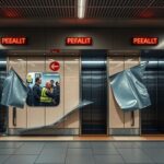 Unbekannte haben bei mehreren Aufzügen im Bahnhof Rottendorf die Glasscheiben beschädigt