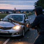Wer ist der Jugendliche, der am Dienstag zwischen Haßfurt und Oberhohenried einen langen Ast auf die Fahrbahn hielt?