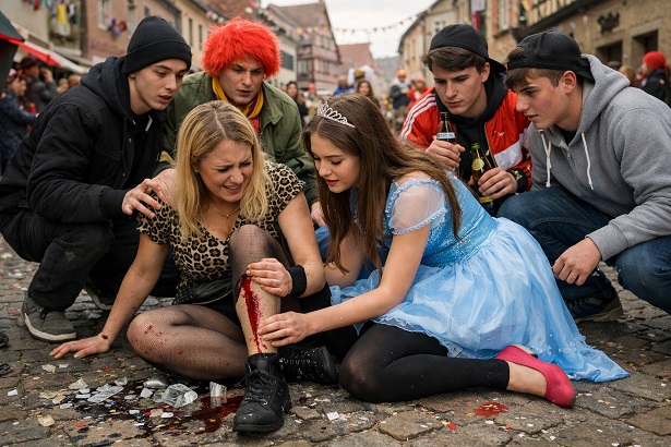 Nach einer Auseinandersetzung auf einer Faschingsfeier ermittelt die Polizei und sucht Zeugen