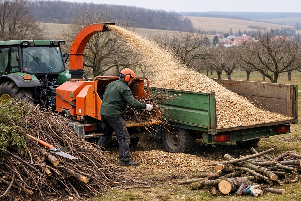 Häckselaktion im Landkreis Schweinfurt startet: Holzige Gartenabfälle können bis Anfang März angeliefert werden