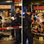 Eingangstüre und Werbeschild: Polizei Schweinfurt ermittelt nach zwei Sachbeschädigungen an Imbissläden und sucht Zeugen