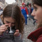 Weißes Pulver vom Display des Handys in die Nase gezogen: 20-Jährige wird beim Konsum von Kokain auf einem Faschingszug durch eine Zeugin beobachtet
