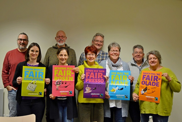 Der Februar wird zum „Fairbruary“: Kreative Aktion der Fairtrade-Steuerungsgruppe Marktheidenfeld
