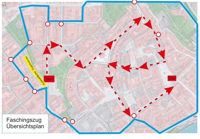 Am Dienstag ist es wieder soweit: Verkehrseinschränkungen wegen des Schweinfurter Faschingsumzuges