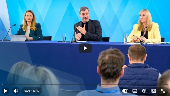 So war die Kabinettssitzung der Bayerischen Staatsregierung am Dienstag in der Schweinfurter Kunsthalle