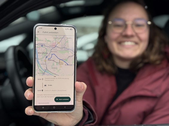 Mitfahren als neue Art der Mobilität für die Region Würzburg: Das Portal uRyde öffnet sich für alle Menschen in Stadt und Landkreis