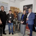Hoher Besuch: Vertreter vom Bezirk Unterfranken begutachteten das Industriemuseum Schweinfurt