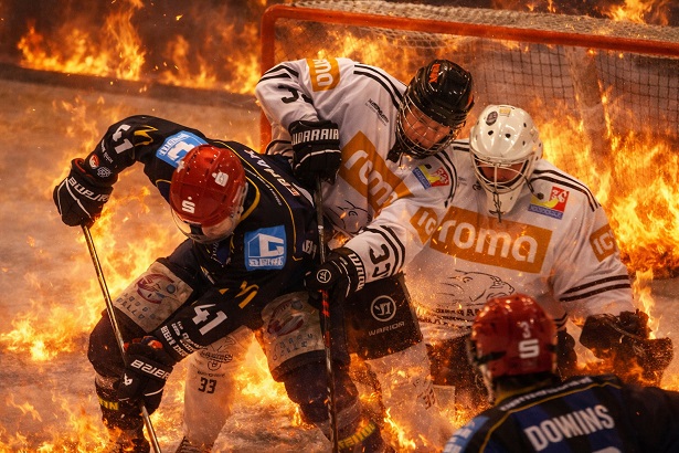 Bitte nicht vergessen: Am Freitag brennt wieder der Icedome im dritten Halbfinale zwischen den Mighty Dogs und Landsberg