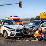 Verkehrsunfall am Heubacher Kreuz sorgt für mehrere leicht Verletzte und die Frage: Wer hat das Rotlicht missachtet?