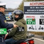 Zahlreiche Verkehrskontrollen der Polizei: Grünes Versicherungskennzeichen ist seit 1. März nicht mehr gültig