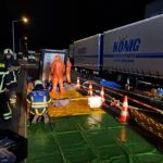 Bei einem Gefahrstoffaustritt im Schweinfurter Maintal kurz nach Mitternacht waren die Einsatzkräfte schnell vor Ort