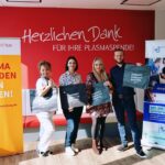 Von den Würzburger Wirtschaftsjunioren gesponserte Fahrradtaschen für den guten Zweck: Unterstützung für Plasmaspendende