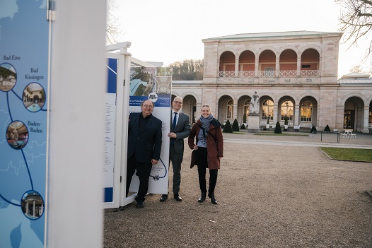 Der neue Welterbe-Infopoint im Bad Kissinger Kurgarten liefert spannende Einblicke in das UNESCO-Welterbe