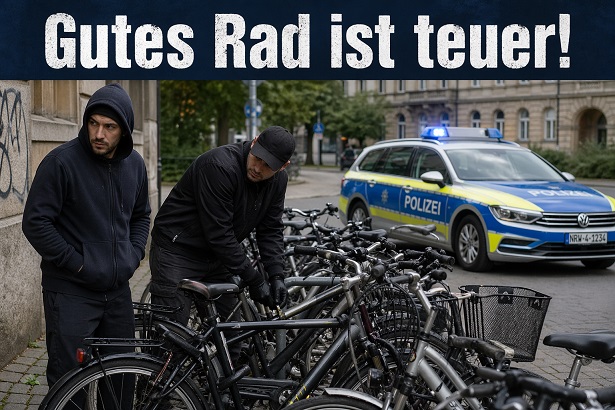 Fahrraddieb wird auf frischer Tat angetroffen: Doch die Polizei sucht noch nach dem Komplizen des Syrers