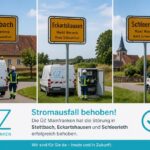 Kabelfehler an einem Abgangmast: Stromausfall in Stettbach, Eckartshausen und Schleerieth