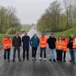Nach nur vier Wochen Bauzeit wieder freie Fahrt auf der Kreisstraße WÜ 26 zwischen Kürnach und Estenfeld