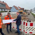 Alles im Plan: Trotz einer längeren Winterpause schreiten die Arbeiten in der Breslauer Straße gut voran