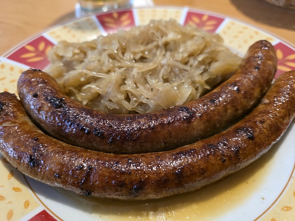 Essen wie Gott in Franken: Man kann Sauerkraut auch durchaus mal ohne Bratwürste essen