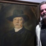 Bismarck lächelt: Künstler Stephan Mundi hat sich mit einem Porträt im Museum Obere Saline auseinandergesetzt