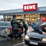 Nach einem Ladendiebstahl wird der Zeuge vom Fluchtfahrzeug erfasst und fuhr unfreiwillig mehrere Meter auf der Motorhaube mit