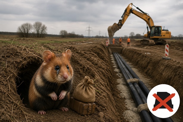 Das Aktionsbündnis Trassengegner sieht den Schutz des Feldhamsters beim Bau des Südlink missachtet