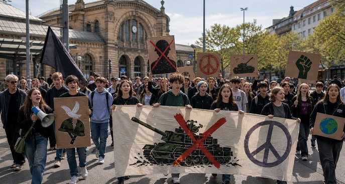 Demonstration am Freitag: Schulstreik gegen Wehrpflicht in Würzburg von 9.30 bis 13.30 Uhr