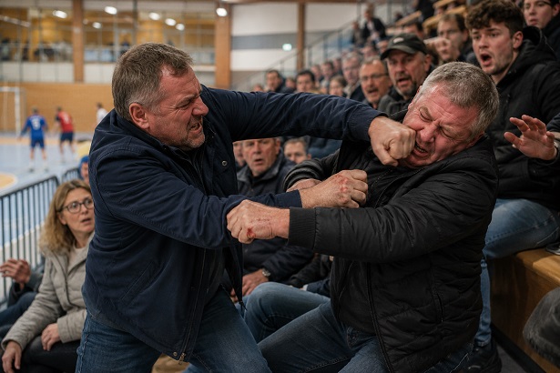 Nach einer Auseinandersetzung auf der Zuschauertribüne der Volkacher Mainschleifenhalle ermittelt die nach Zeugen suchende Polizei ermittelt