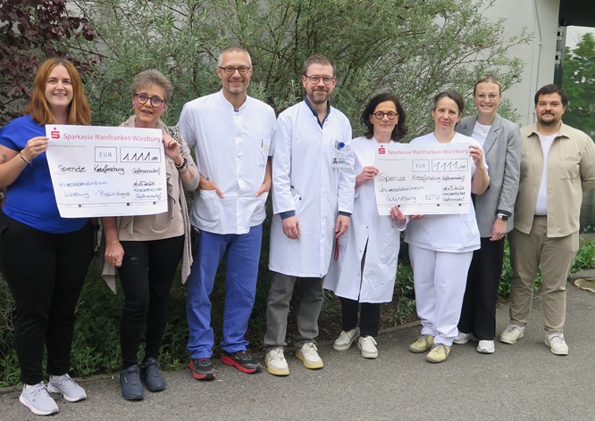 Zwei Mal 1.111 Euro von den „Krackenblitzen Goßmannsdorf“ für ein innovatives Behandlungsangebot des Uniklinikums Würzburg