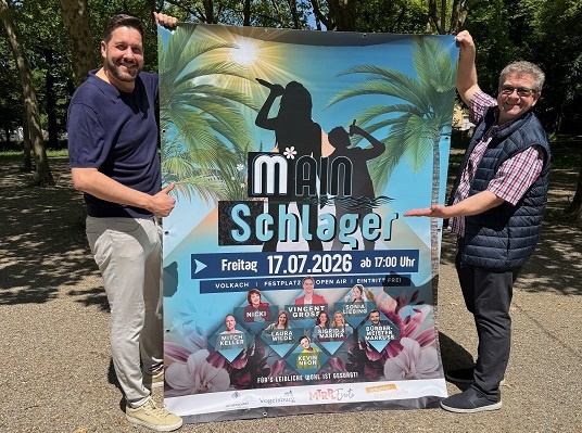 MAINSchlager feiert Premiere in Volkach: Kostenfreies Open Air mit Vincent Gross, Nicki, Sonia Liebing und vielen weiteren Schlagerstars