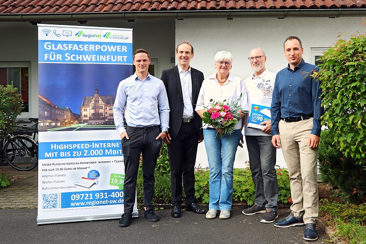 Glasfaserausbau: Stadtwerke Schweinfurt begrüßen ersten Kunden im Cluster 2026