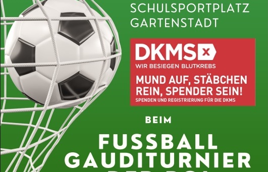 Die Jugend des Bürgervereins Gartenstadt veranstaltet ein Fußball-Gauditurnier mit DKMS-Registrierungsaktion