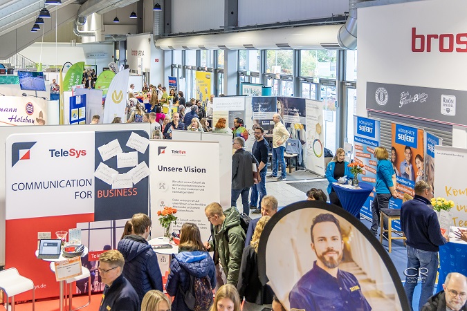 Die Jobmesse Franken in der Brose Arena Bamberg: Es geht um Karrieren, Stellen und Einstiegsmöglichkeiten