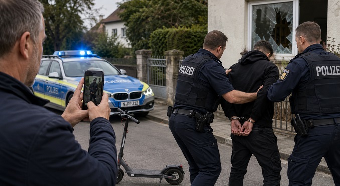 Zeuge fertigt Beweisfotos: 21 Jahre alter Algerier bricht doppelt ein und flüchtet mit einem zuvor gestohlenen E-Scooter