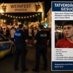 Nach einer Körperverletzung auf dem Weinfest in Iphofen sucht die Polizei nach dem Tatverdächtigen