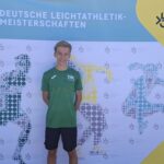 Simon Baunach startete bei den Deutschen Leichtathletik-Meisterschaften, erfolgreicher Nachwuchs bei der Unterfränkischen