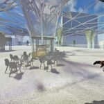 Brille auf, Zukunft an: Wie Würzburgs neuer Busbahnhof dank der Geovisualisierung der THWS-Studierenden in der Virtual-Reality-Cave zum Leben erwacht