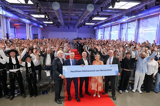 Die Handwerkskammer von Unterfranken ehrte 512 neue Meisterinnen und Meister