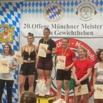 Zweikampfbestleistung, Bezirksrekord und Gold in München bei den Offenen Meisterschaften der Gewichtheber