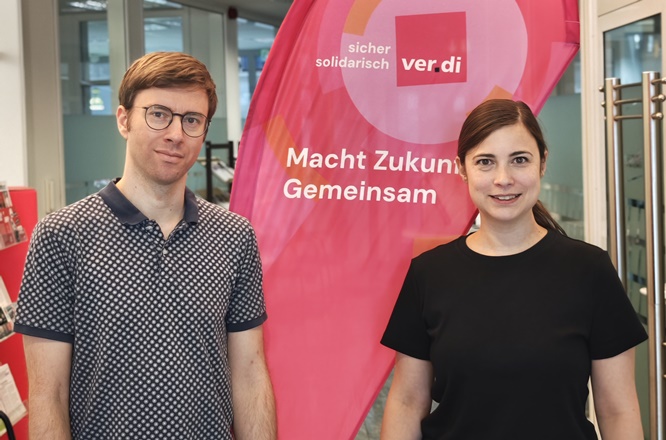 Führungswechsel bei ver.di Schweinfurt: Martin Schmidl und Katharina Räth folgen auf Marietta Eder