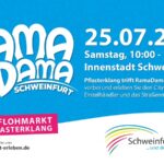 Schweinfurt lädt zum 19. City-Flohmarkt „Rama Dama“ mit dem Straßenmusikfestival „Pflasterklang“ am 25. Juli ein