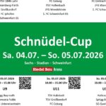 Überregional bekanntes Nachwuchsturnier: Der Schnüdel-Cup am 4. und 5. Juli im Sachs-Stadion